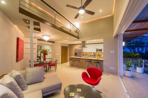 1 BR  2 BA Penthouse Los Muertos Beach 1200 SF